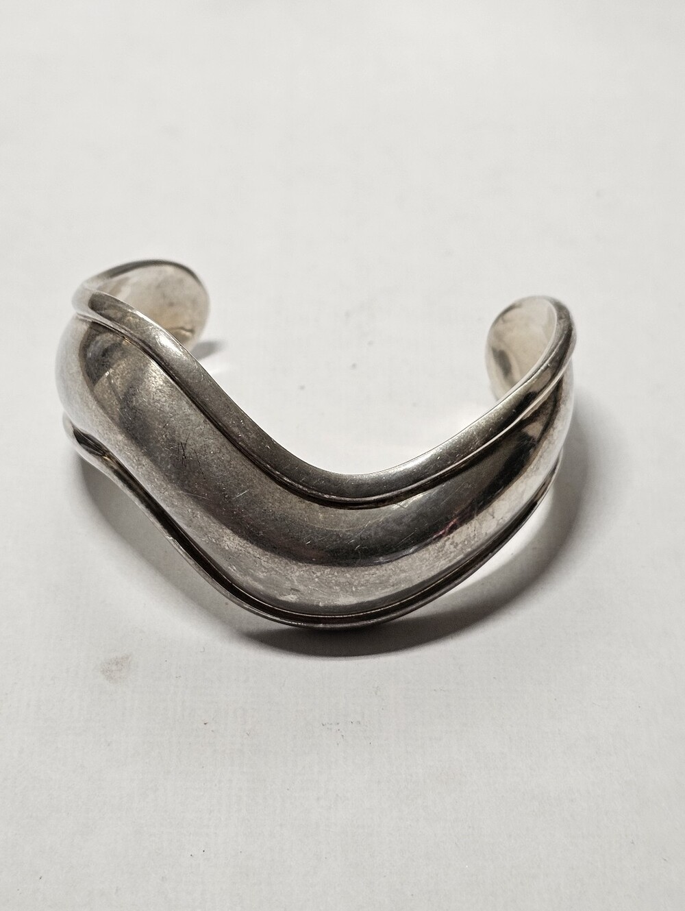 Sterling Silver 925 Open Cuff Bracelet